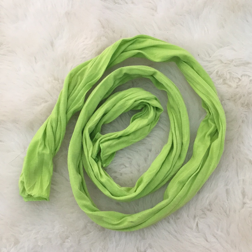 Lime green small scarf